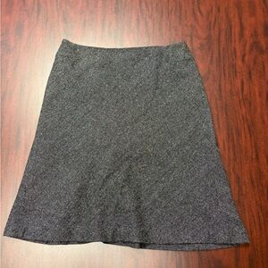 Wool blend flare grey skirt by Ann Taylor Loft
